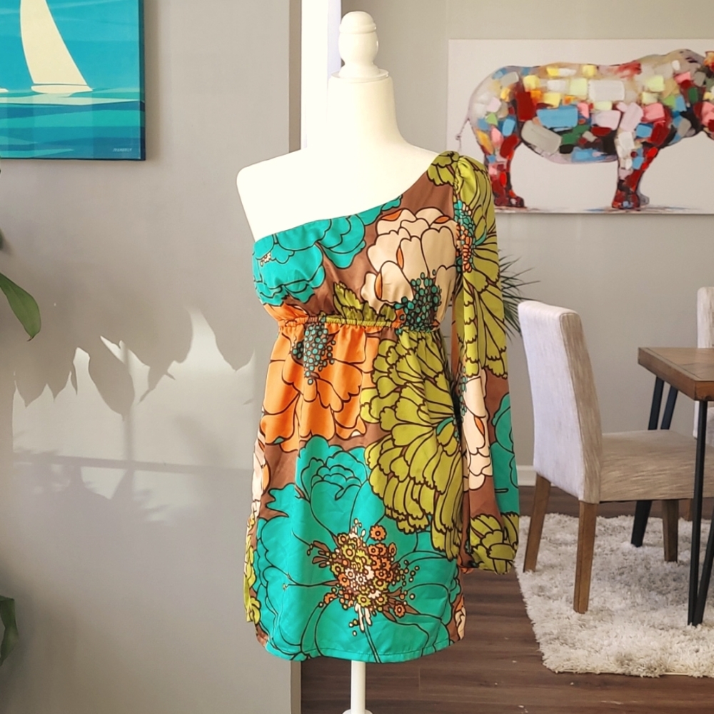 Judith March One-Shoulder Dress